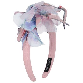 Girls Pink Butterfly Headband