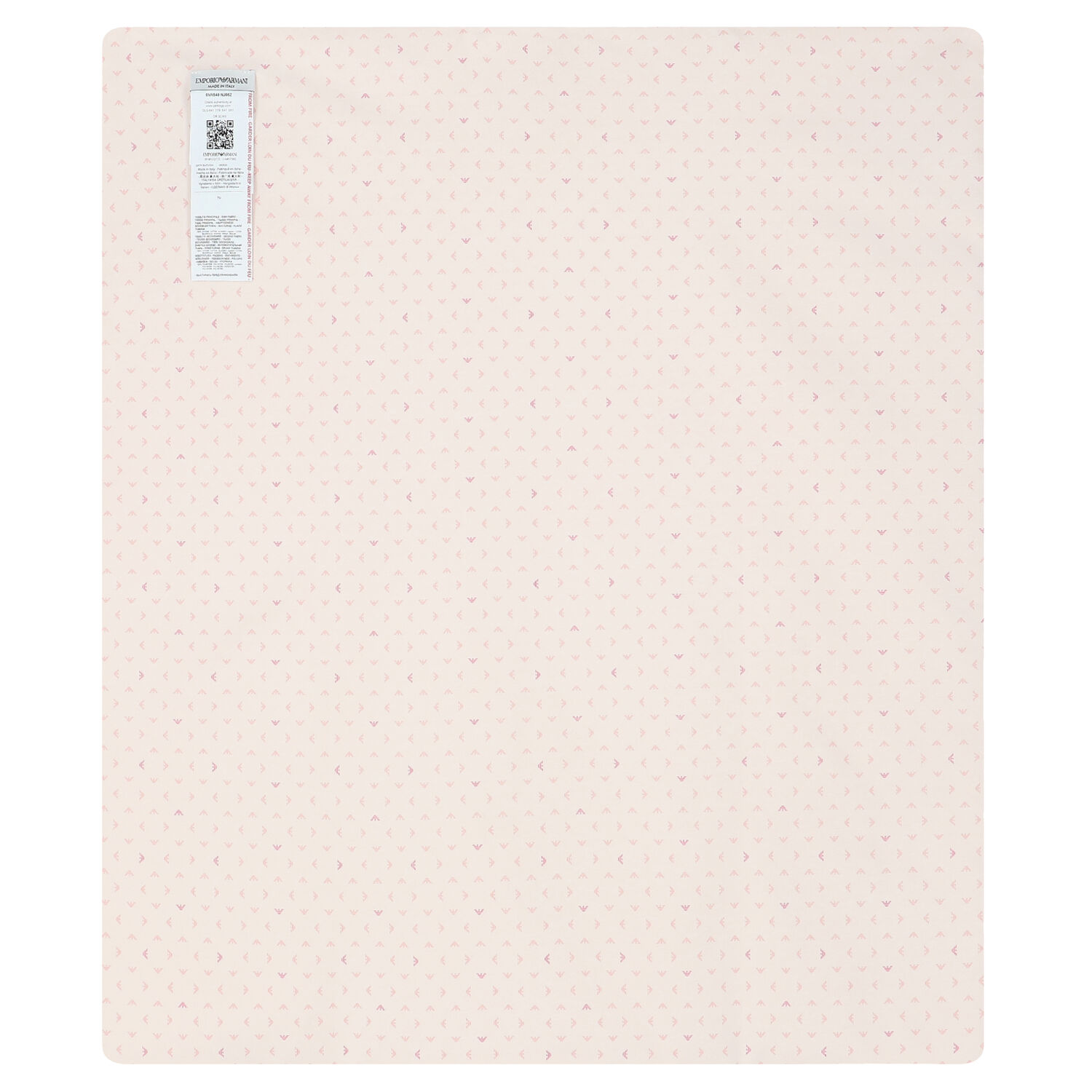 Ivory & Pink Logo Baby Blanket, 1, hi-res