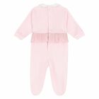 Girls Pink Heart Babygrow, 1, hi-res