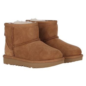 Younger Chestnut Brown Classic Mini II Suede Boots