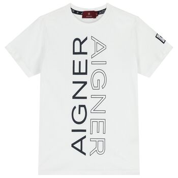 Boys White Logo T-Shirt