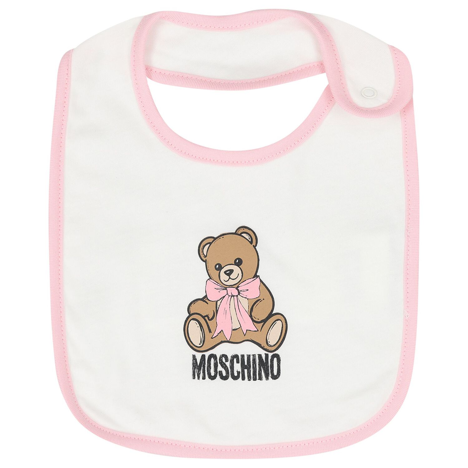 Baby Girls Pink & White Teddy Bear Logo Babygrow Gift Set, 4, hi-res