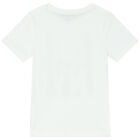 Boys White Logo T-Shirt, 1, hi-res