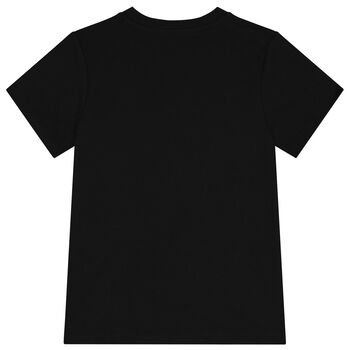 Boys Black & White Logo T-Shirt