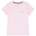 Girls Pink & White Cotton Logo T-Shirts ( 2-Pack ), 1, hi-res