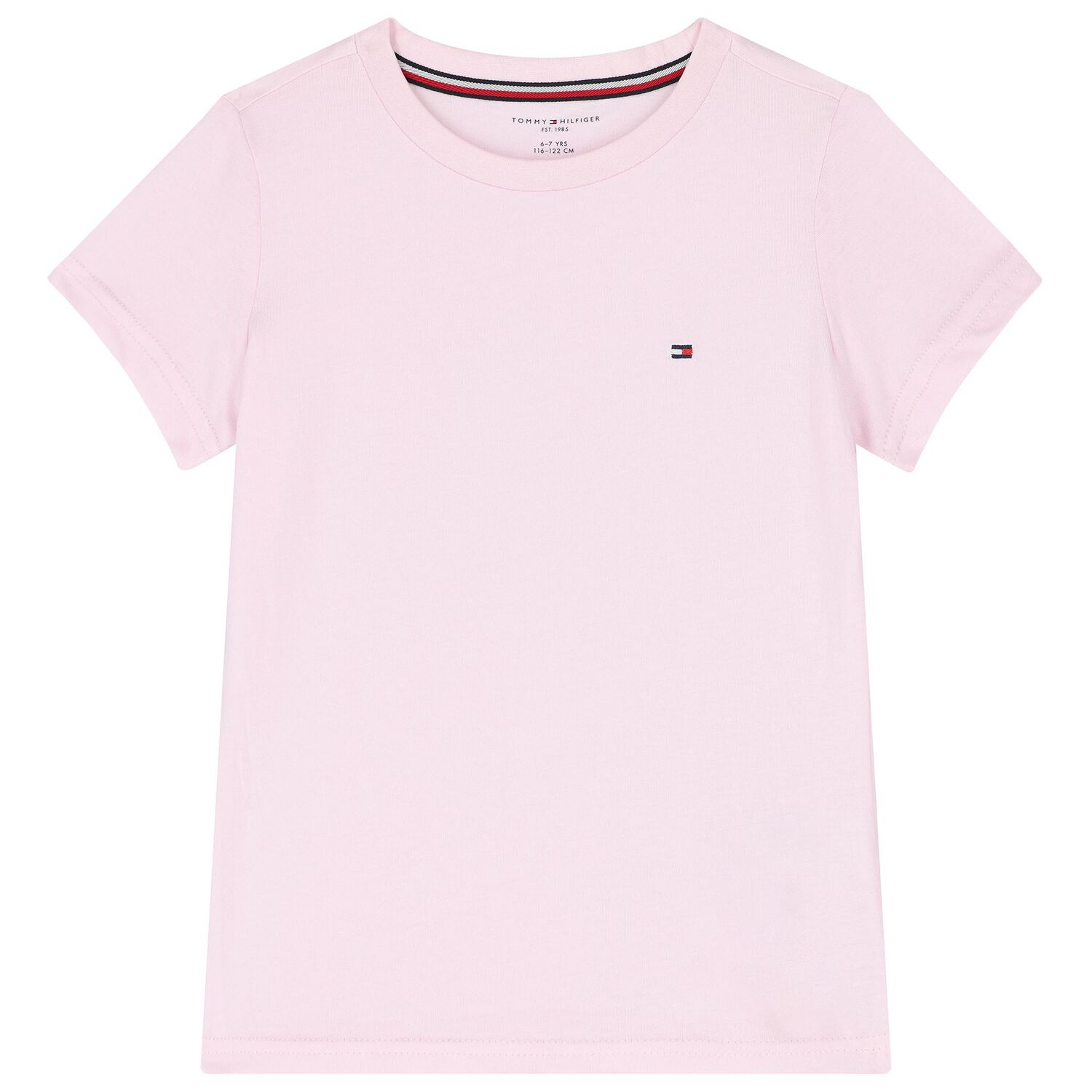Girls Pink & White Cotton Logo T-Shirts ( 2-Pack ), 1, hi-res
