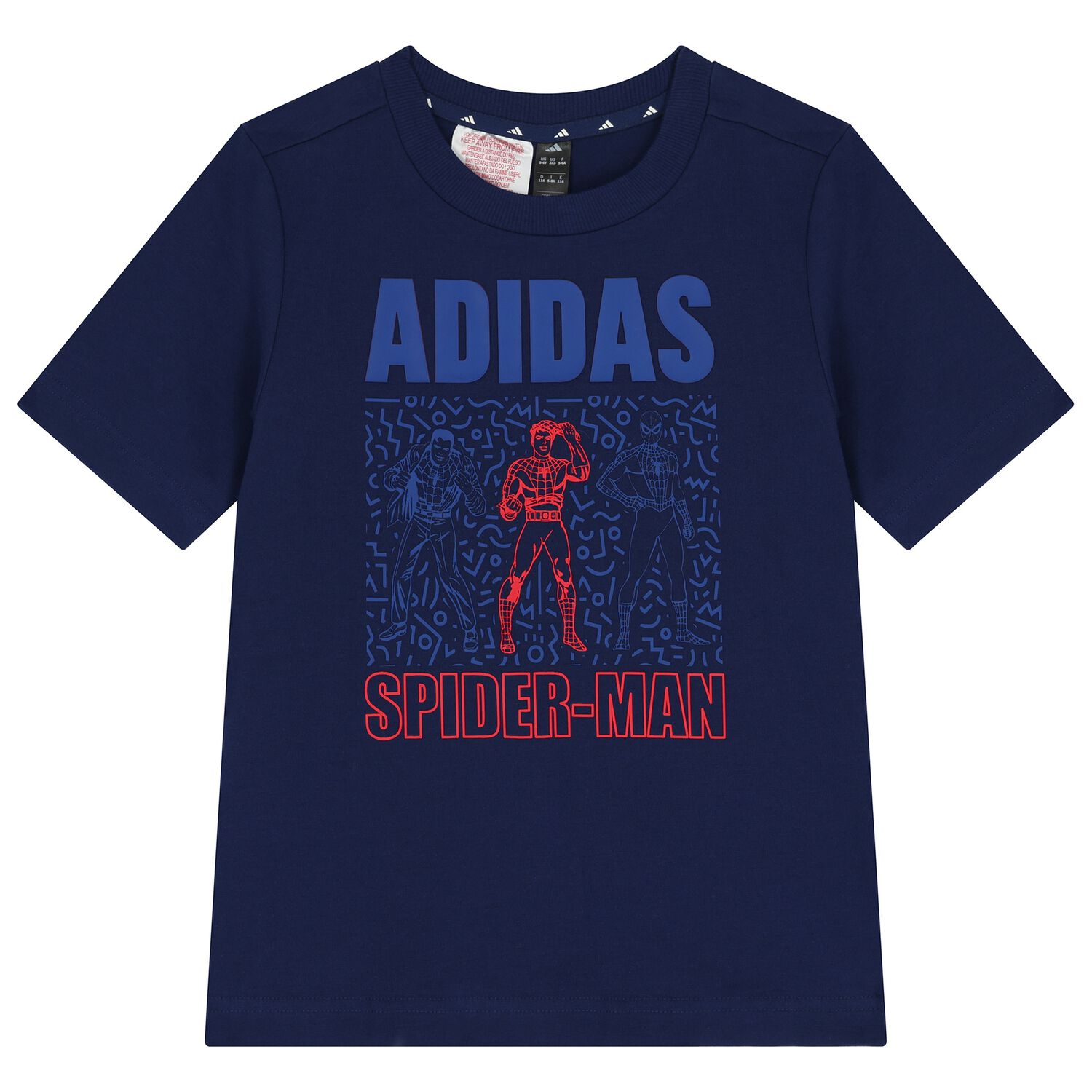 Boys Blue Logo Marvel T-Shirt, 1, hi-res