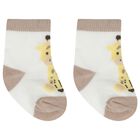 Baby Boys Yellow & White Socks ( 4-Pack ), 2, hi-res