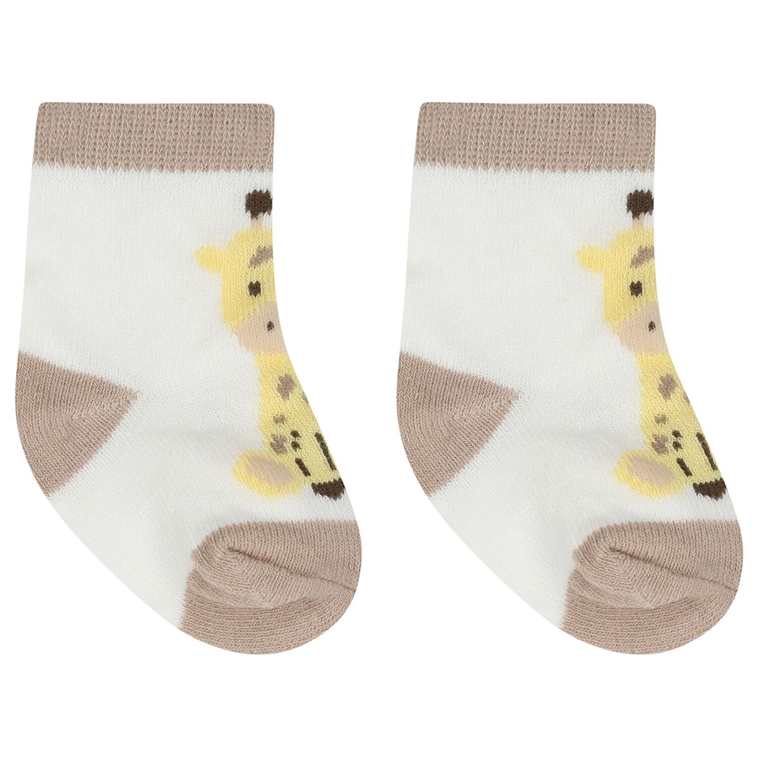 Baby Boys Yellow & White Socks ( 4-Pack ), 2, hi-res