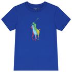 Boys Blue Logo T-Shirt, 1, hi-res
