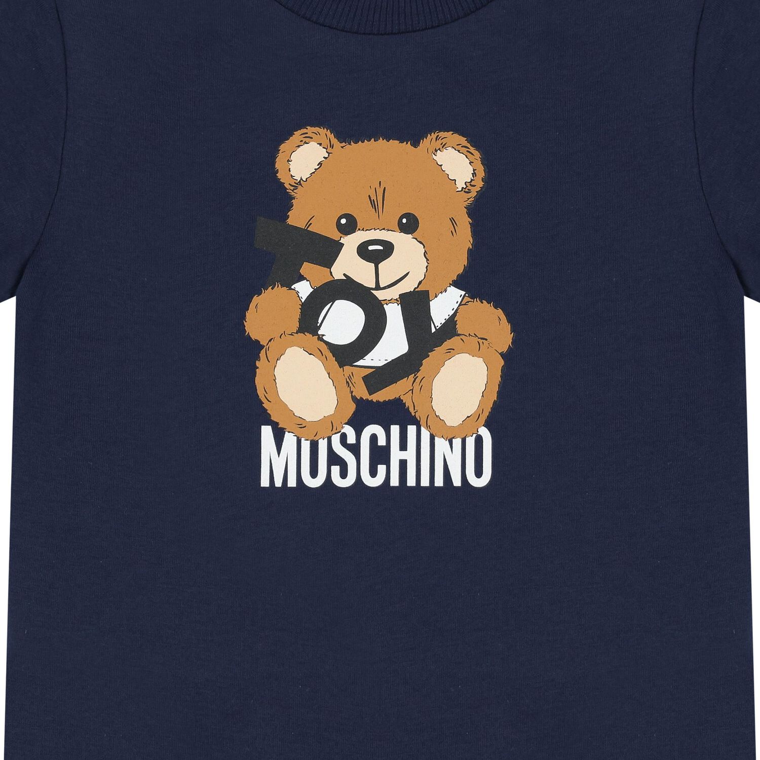Younger Navy Blue Teddy Bear Logo T-Shirt, 2, hi-res