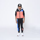 Boys Coral & Black Reversible Logo Gilet, 1, hi-res