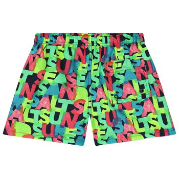 Boys Multi-Coloured Logo Swim Shorts