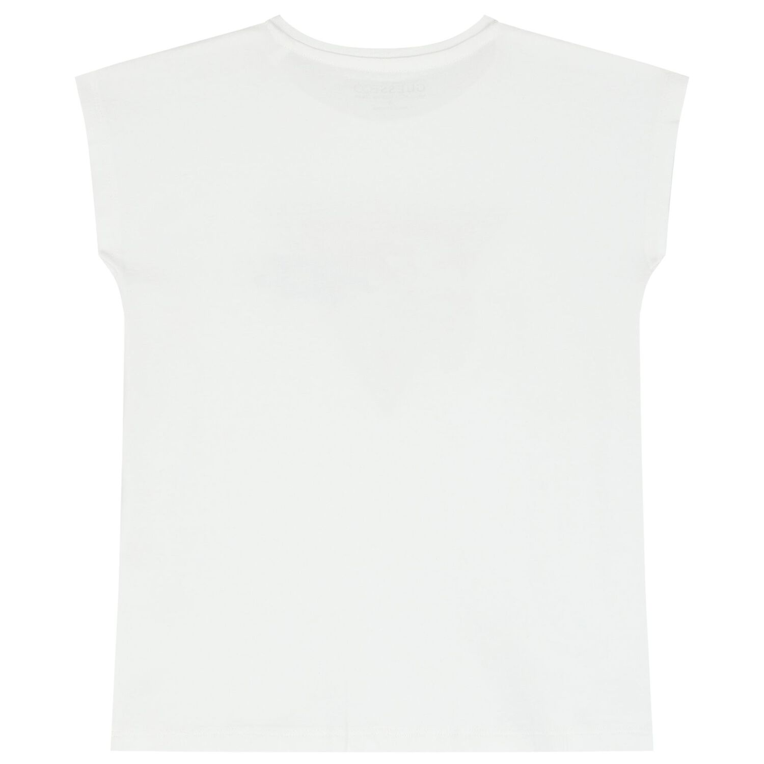 Girls White Sequined Logo T-Shirt, 1, hi-res
