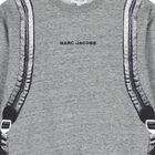 Boys Grey Logo Backpack Sweatshirt, 1, hi-res