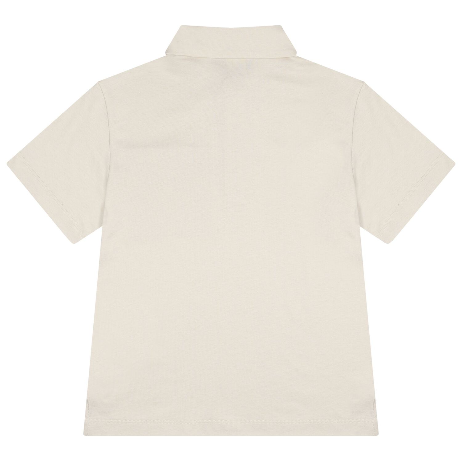 Boys Beige Logo Polo Shirt, 1, hi-res