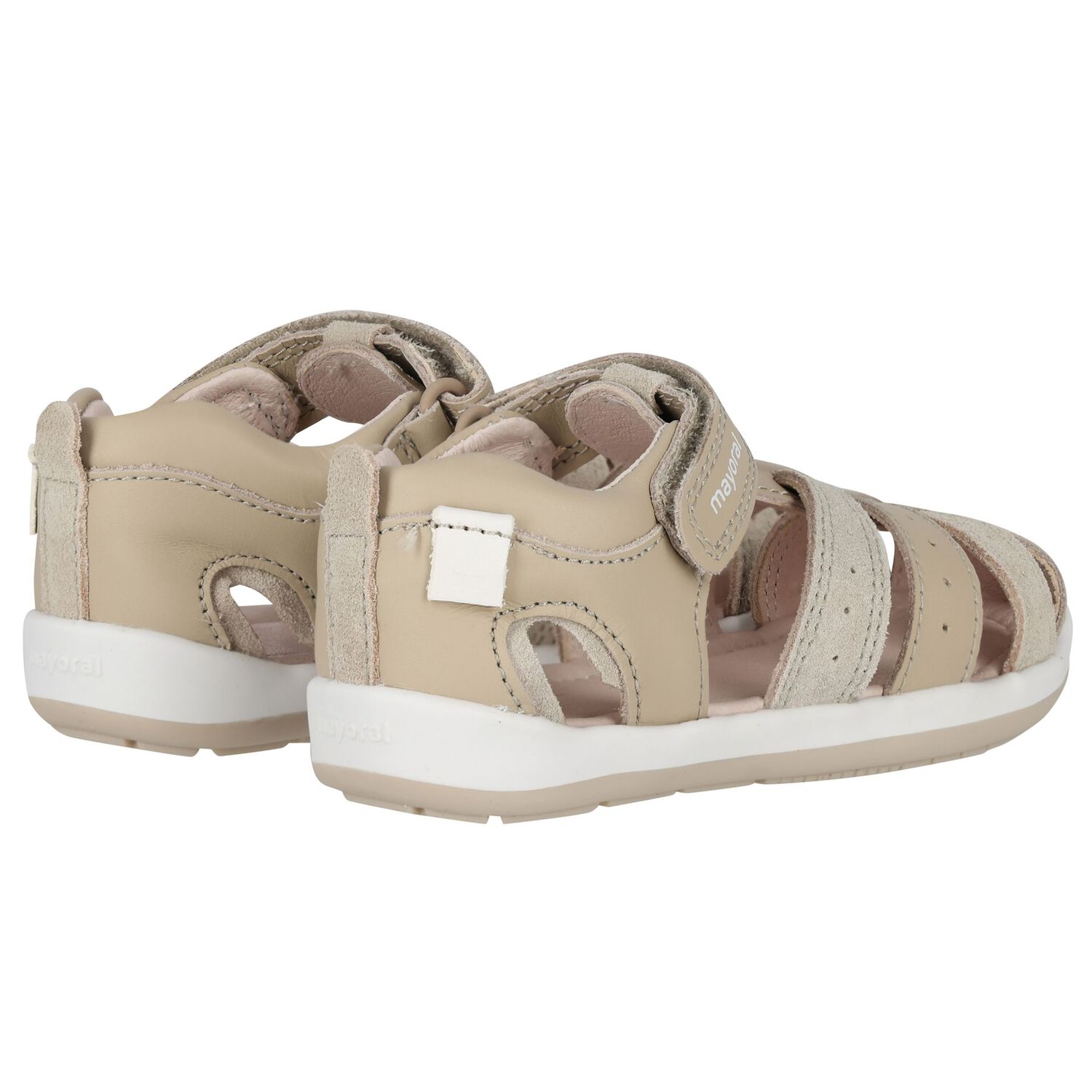 Younger Boys Beige Sandals , 2, hi-res