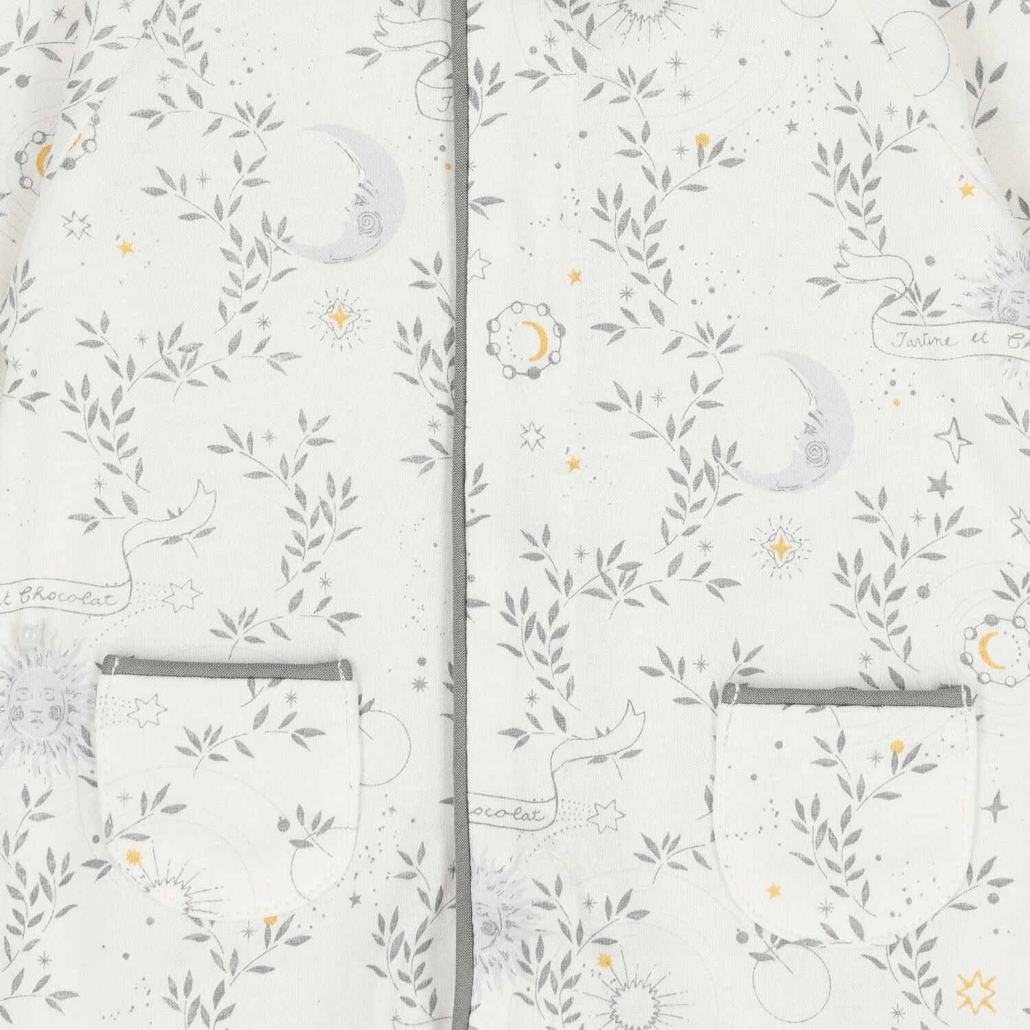 Ivory & Grey R&ecirc;ve &eacute;toil&eacute; Babygrow, 1, hi-res