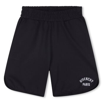 Boys Black Logo Shorts