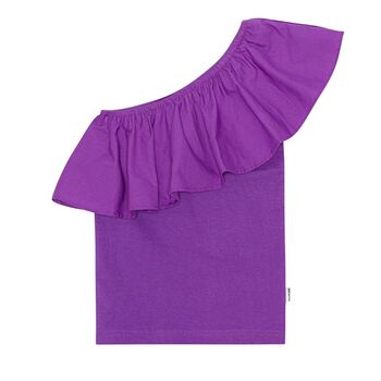 Girls Purple Ruffle Rebecca Top