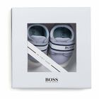 Baby Boys Blue & White Logo Pre Walker Shoes, 1, hi-res