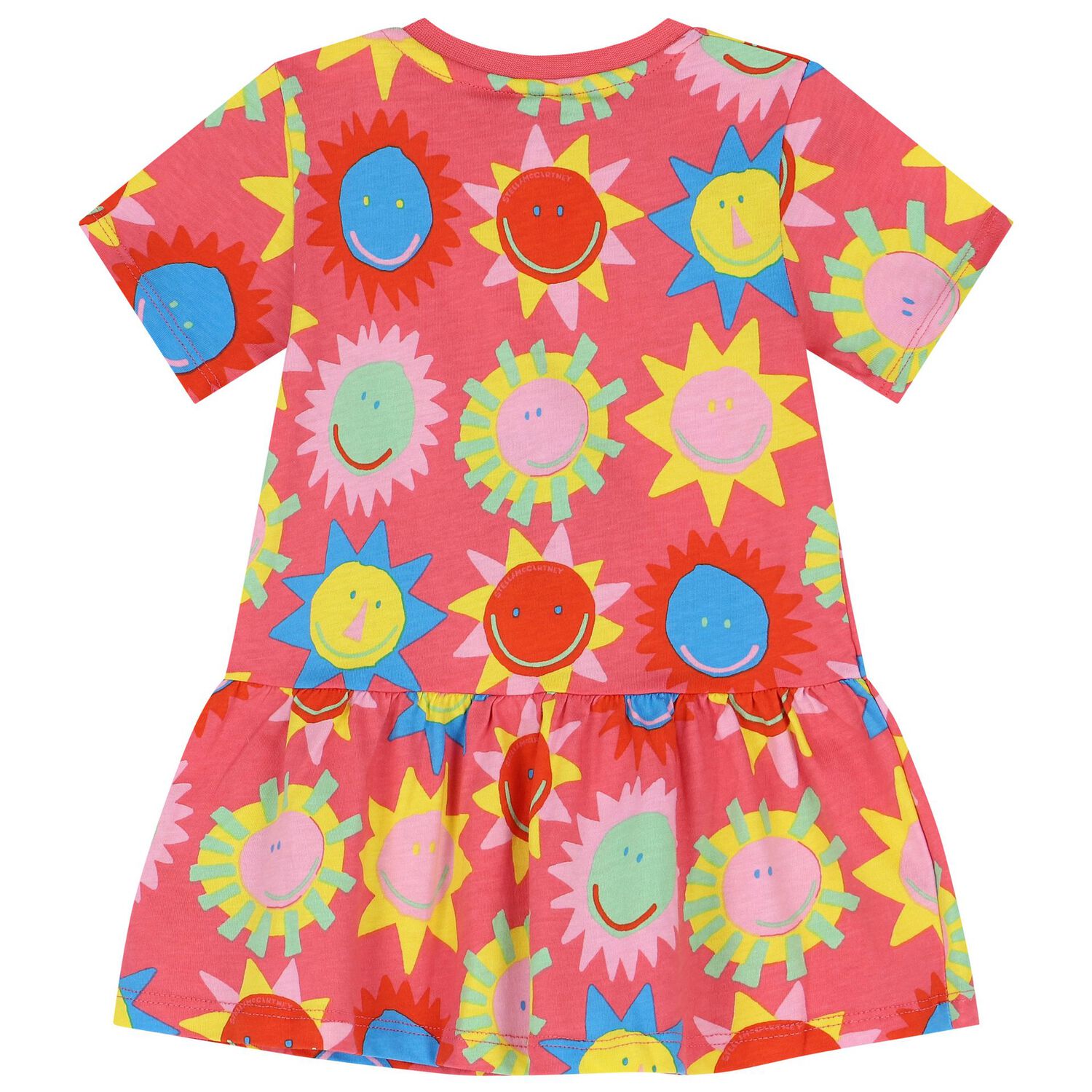 Younger Girls Pink Sun Dress, 1, hi-res