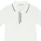 Boys White Logo Polo Shirt, 2, hi-res