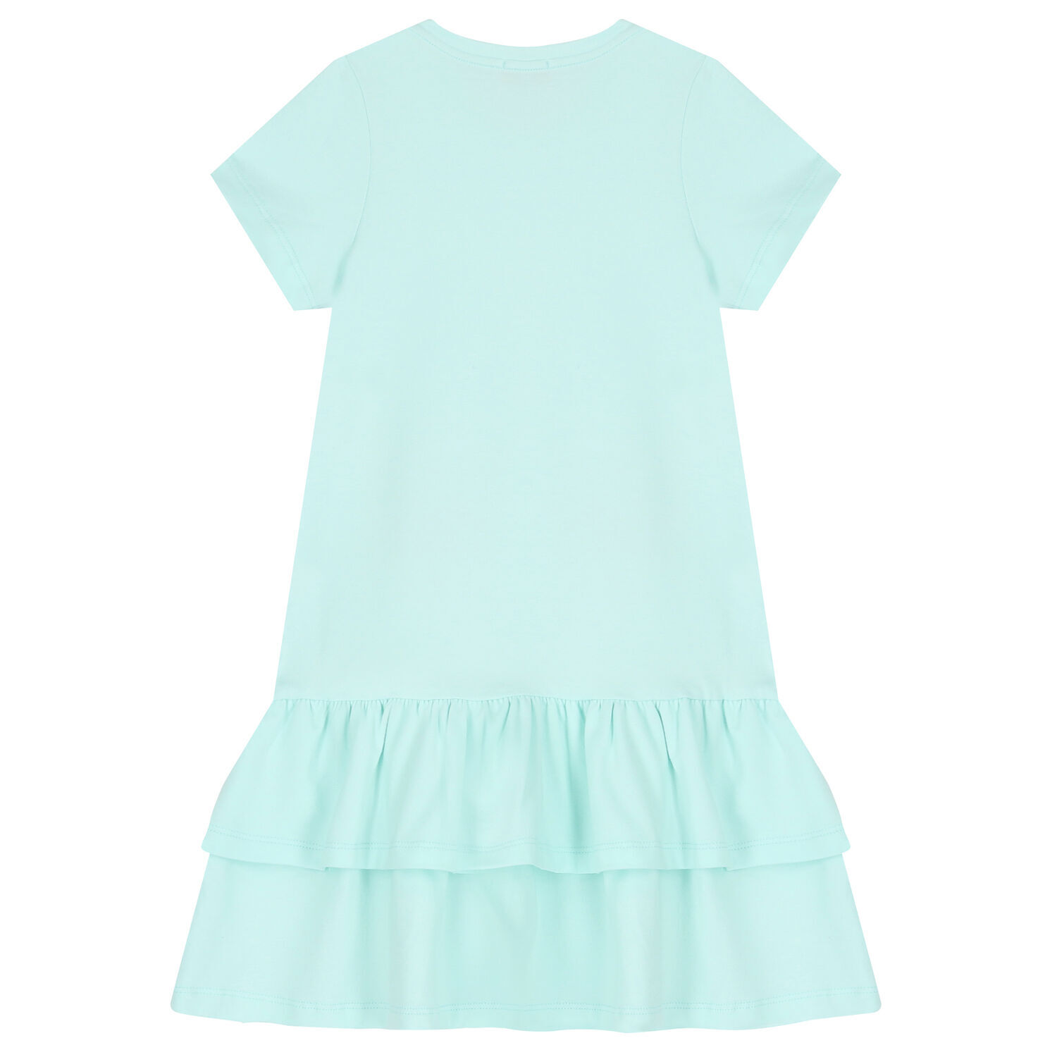 Girls Aqua Logo Bag Dress, 3, hi-res