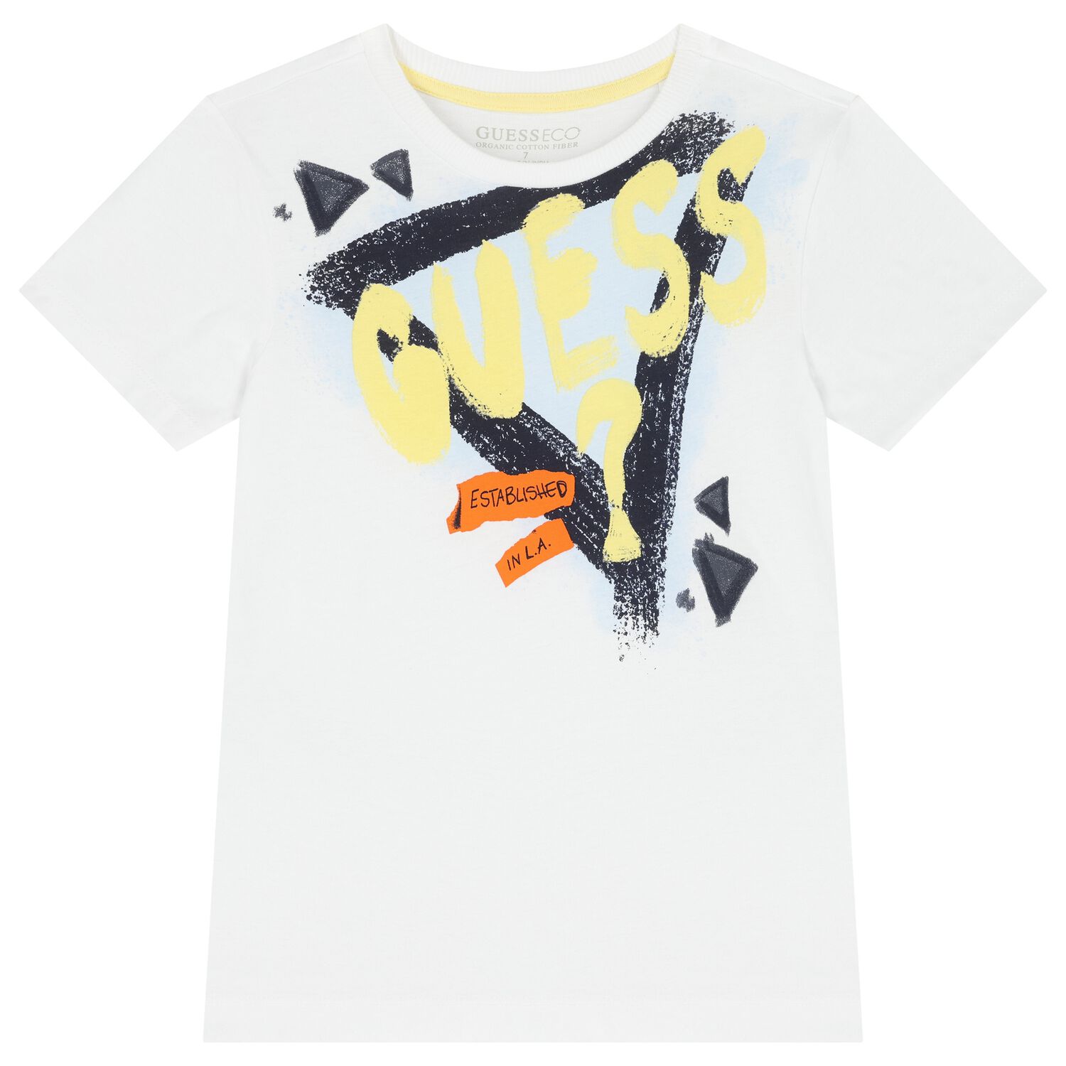 Boys White Logo T-Shirt, 1, hi-res