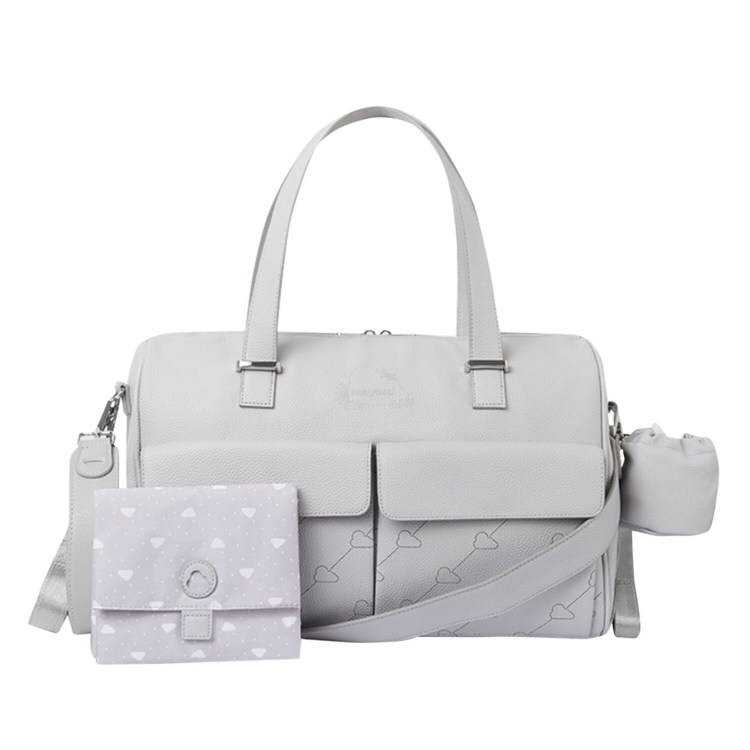 Grey Baby Changing Bag, 2, hi-res