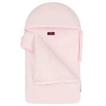 Baby Girls Pink & Gold Bow Logo Nest