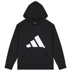 Black Logo Hooded Top, 1, hi-res
