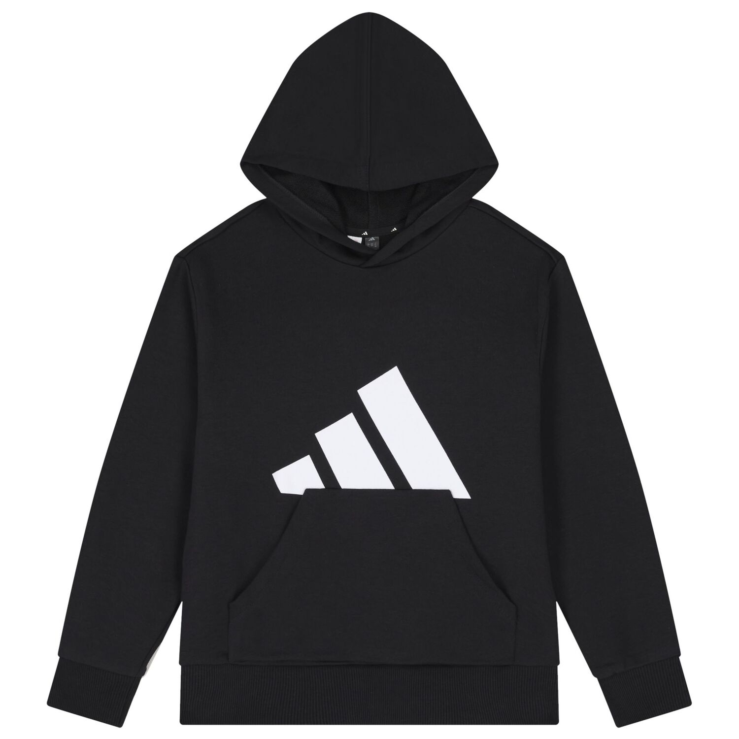 Black Logo Hooded Top, 1, hi-res