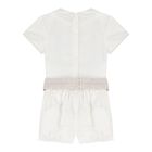 Baby Boys Ivory & Beige Shorts Set, 1, hi-res