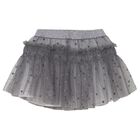 Younger Girls Grey Tulle Skirt, 1, hi-res