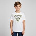 Boys White Logo T-Shirt, 1, hi-res