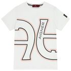 Boys White Logo T-Shirt, 1, hi-res