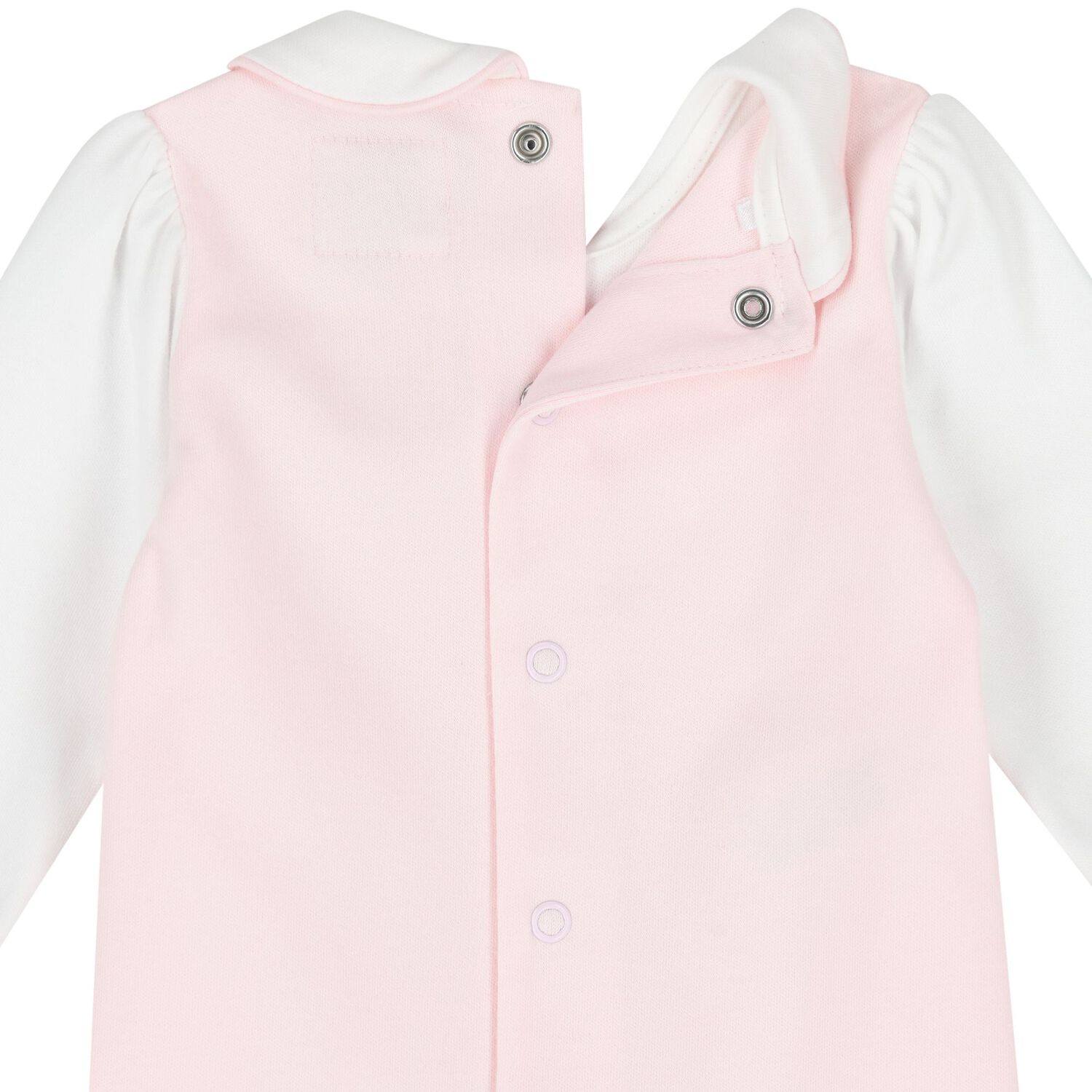Baby Girls Pink & White Babygrow Set, 1, hi-res