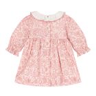 Baby Girls Pink Liberty Dress, 1, hi-res