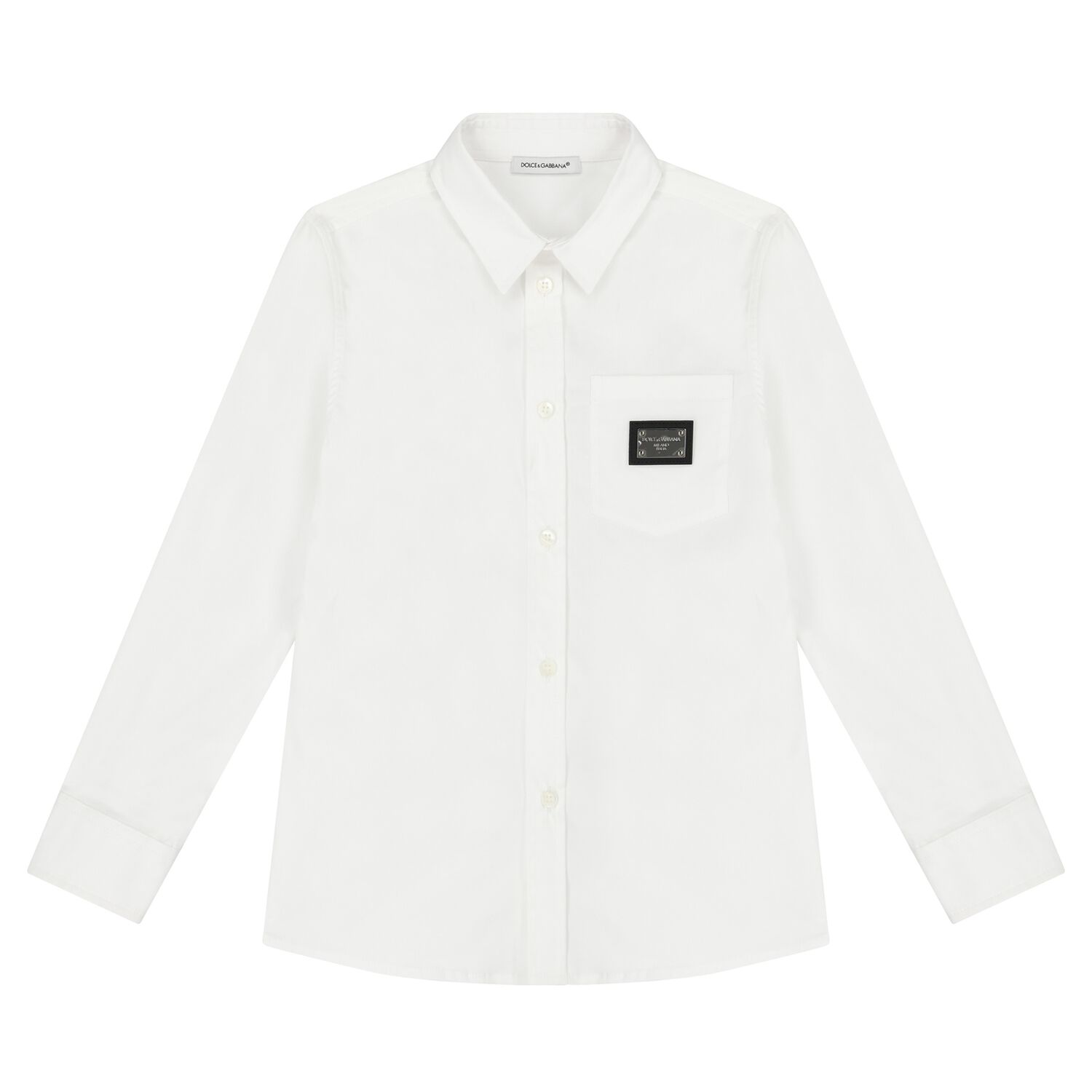 Boys White Logo Shirt, 1, hi-res image number null