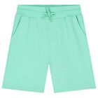 Boys Green Jersey Shorts, 2, hi-res