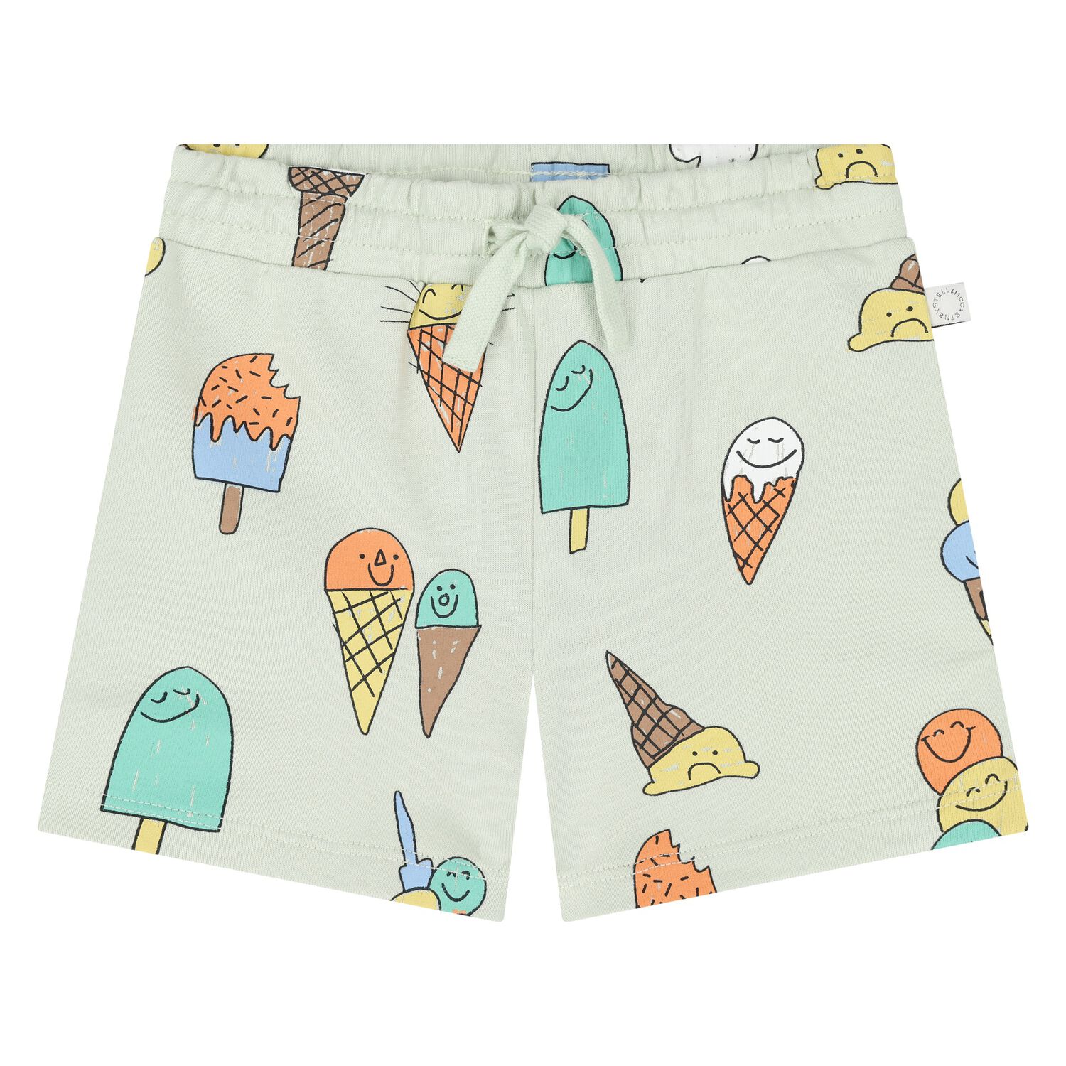 Younger Boys Green Ice Cream Shorts, 1, hi-res