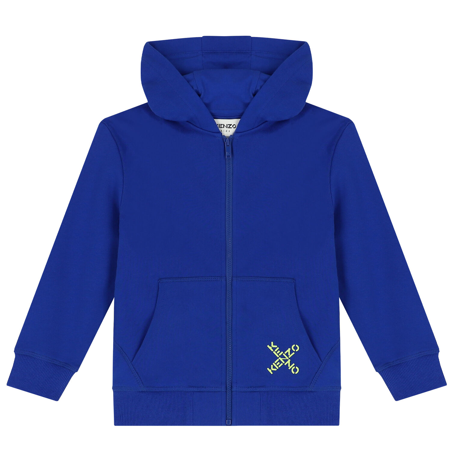 Boys Blue Logo Zip Up Top, 1, hi-res