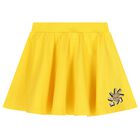 Girls Yellow Teddy Bear Logo Skirt , 2, hi-res