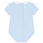 Baby Boys Blue Bodysuit, 1, hi-res