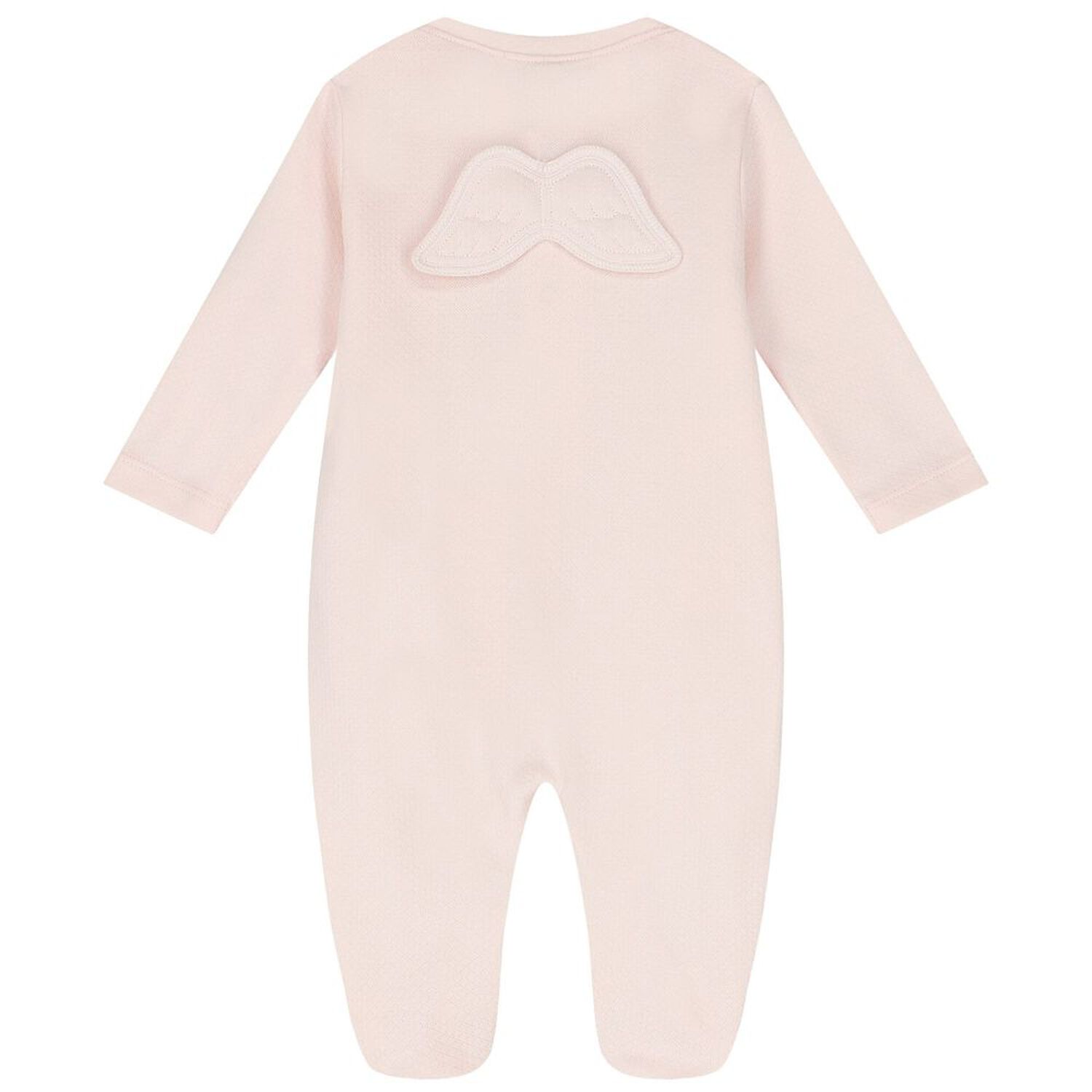 Pink Angel Wings Babygrow, 3, hi-res