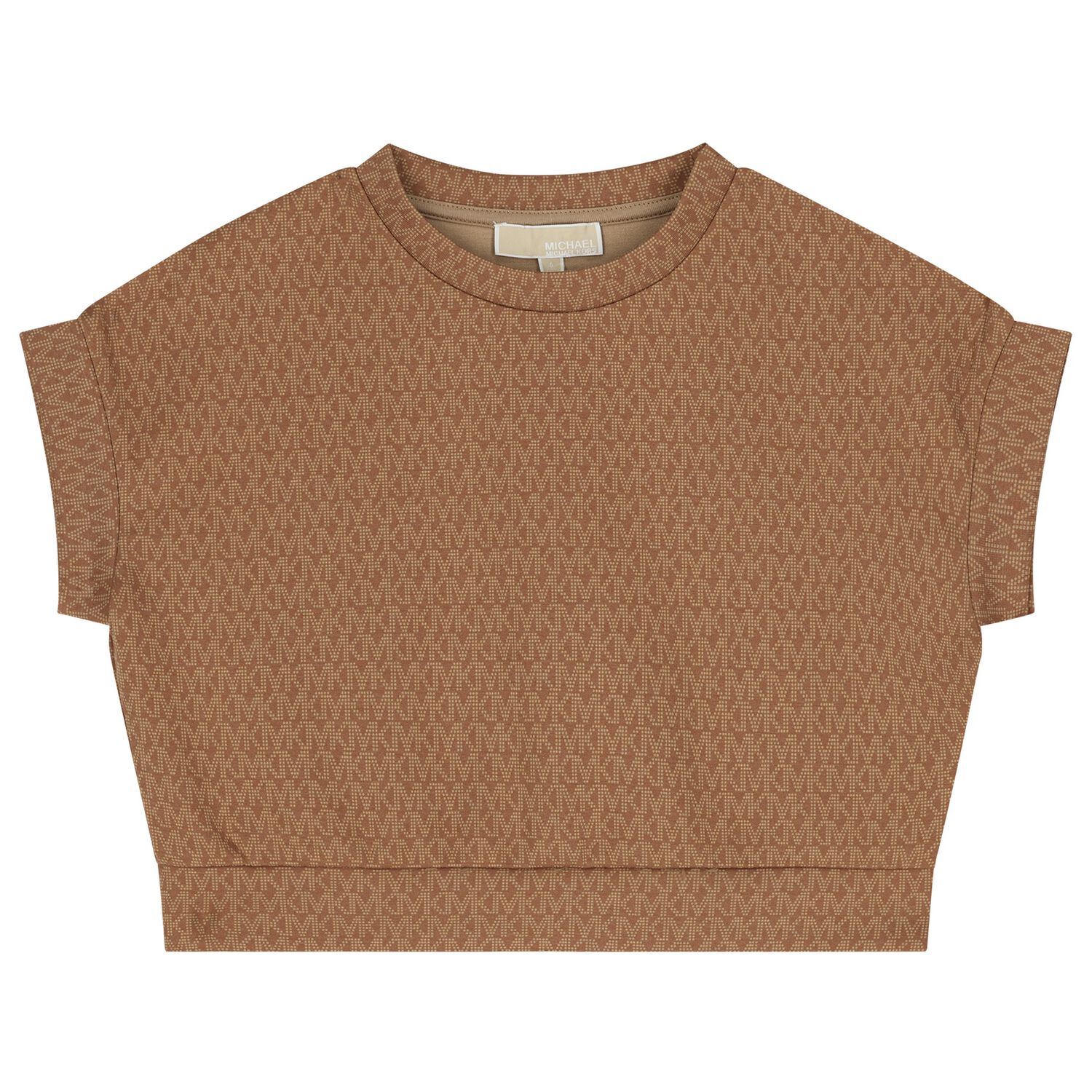 Girls Brown Logo T-Shirt, 1, hi-res