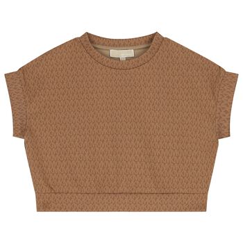 Girls Brown Logo T-Shirt