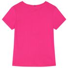 Girls Pink Logo T-Shirt, 1, hi-res