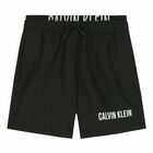 Boys Black Logo Swim Shorts, 1, hi-res